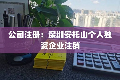 公司注册：深圳安托山个人独资企业注销