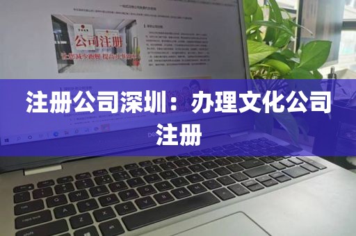 注册公司深圳：办理文化公司注册
