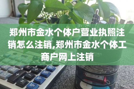 郑州市金水个体户营业执照注销怎么注销,郑州市金水个体工商户网上注销