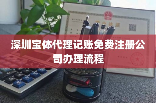 深圳宝体代理记账免费注册公司办理流程