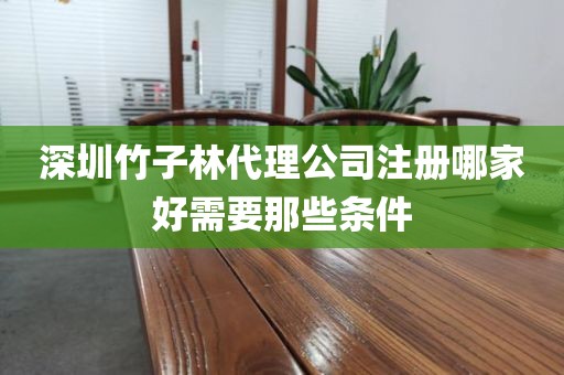 深圳竹子林代理公司注册哪家好需要那些条件