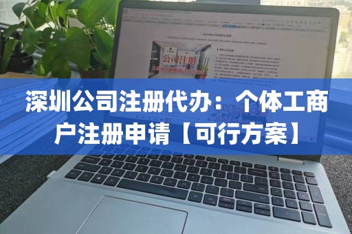 深圳公司注册代办：个体工商户注册申请【可行方案】